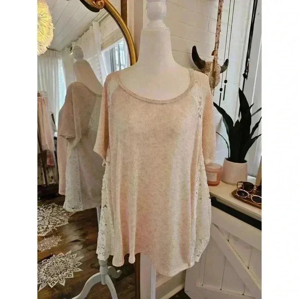 Basil ❤️ Lola Women's Boutique Style Oversized Top